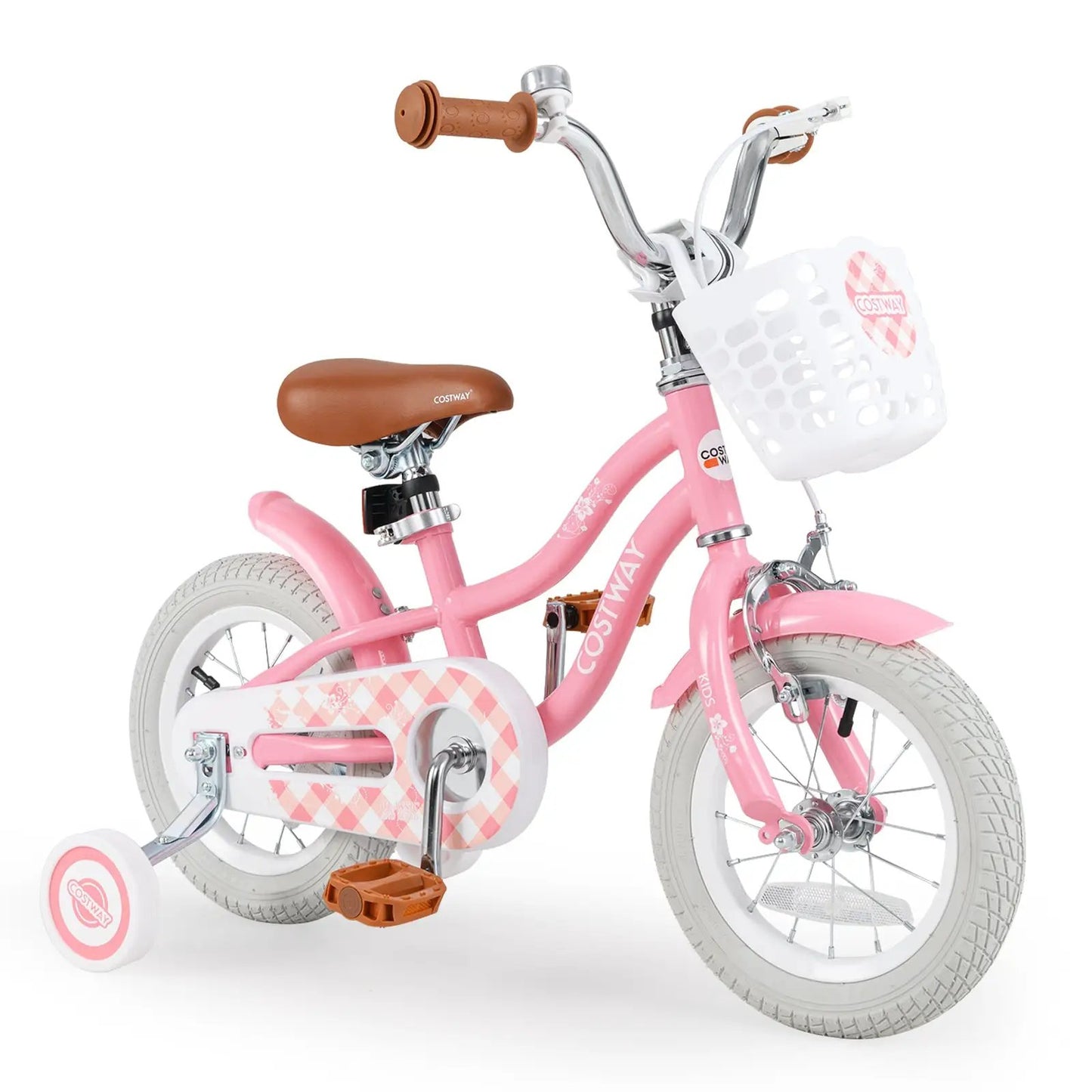 12 Inch Kids Bike with Training Wheels and Basket for Boys Girls 3-4 Years Old - Tampa Home & Garden Store
