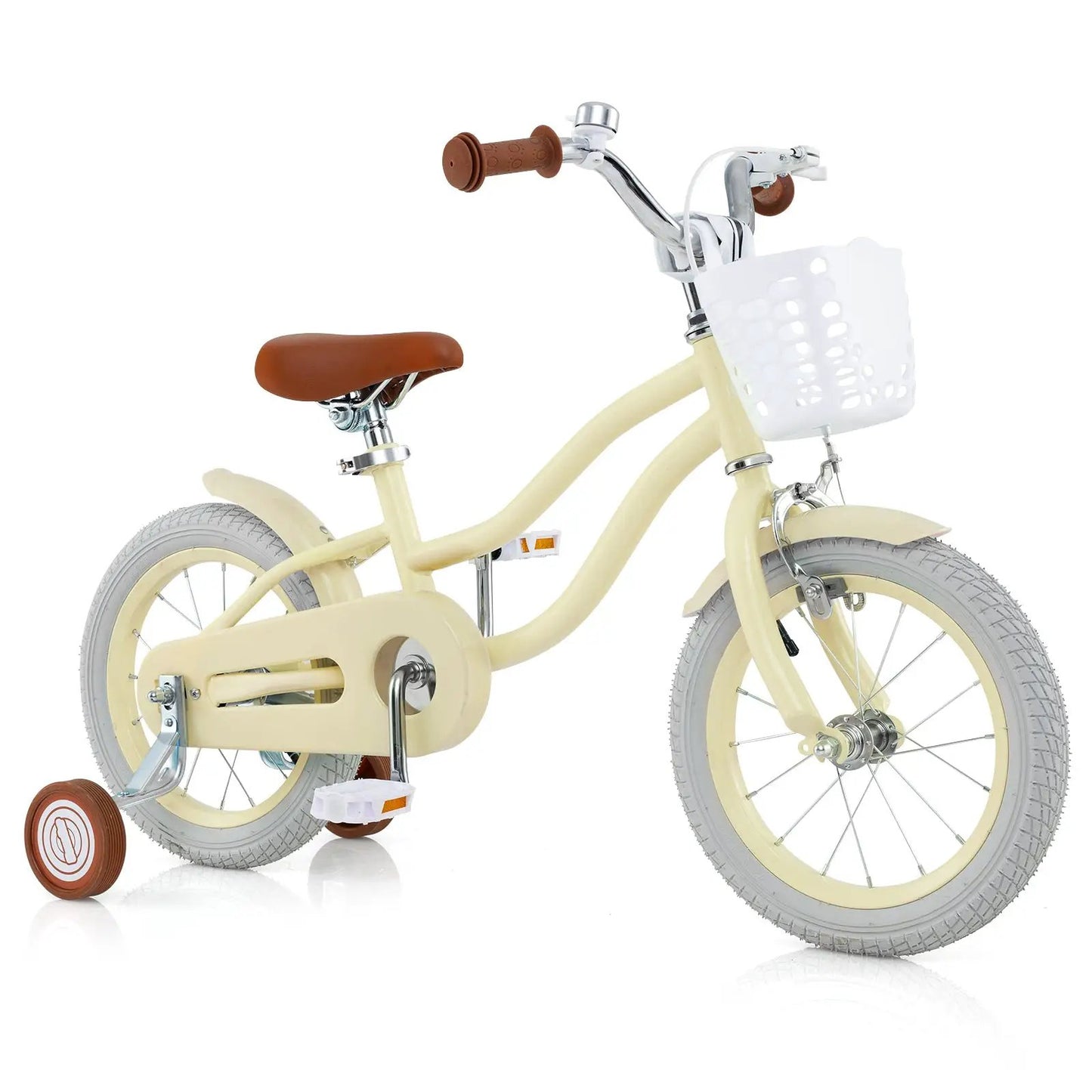 14 Inch Kids Bike Adjustable with Training Wheels Ages 3-8 Years Olds-14 inches - Tampa Home & Garden Store