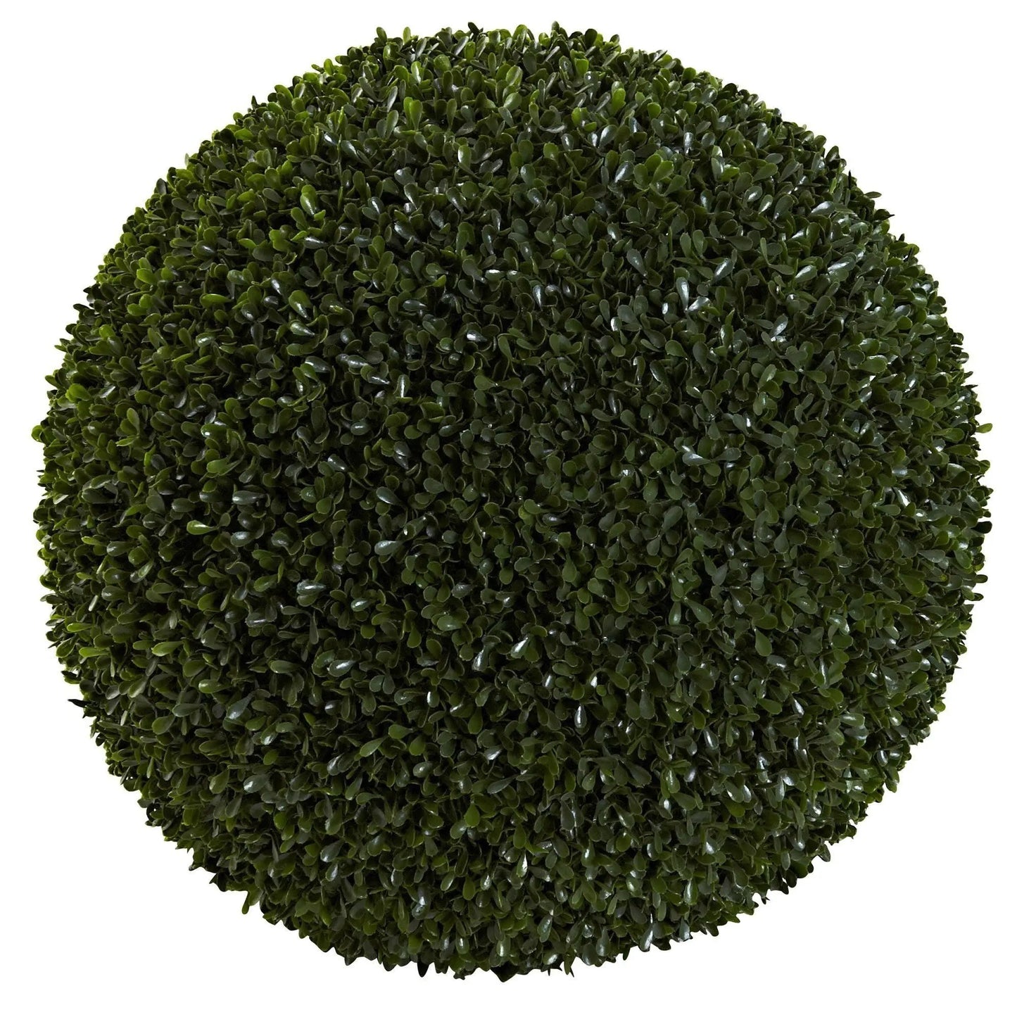 Boxwood ball 19-inch artificial plant dense green leaves Nearly Natural indoor/outdoor on Tampa Home & Garden Store