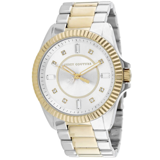 Juicy Couture Stella two-tone stainless steel watch with gold bezel and crystal markers on Tampa Home & Garden Store
