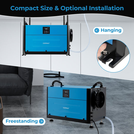 192 Pint Crawl Space Dehumidifier with 3 Modes and 24H Timer - Tampa Home & Garden Store