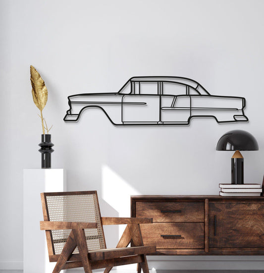 Arte de pared de metal Bel Air de 1955 - MT0036