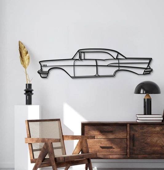 Arte Metálico de Pared Coche Bel Air Sedán 1957 - MT0048