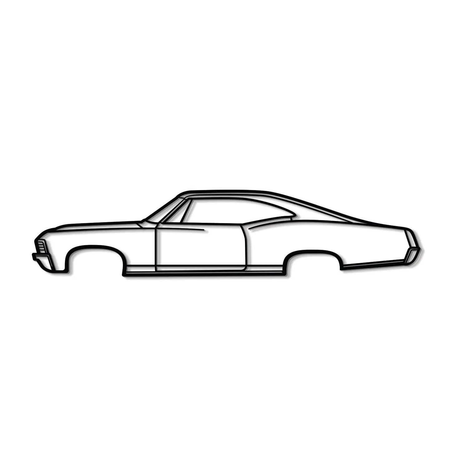 1967 Impala Super Sport metal wall art outline of car body by Modello Turbo on Tampa Home & Garden Store