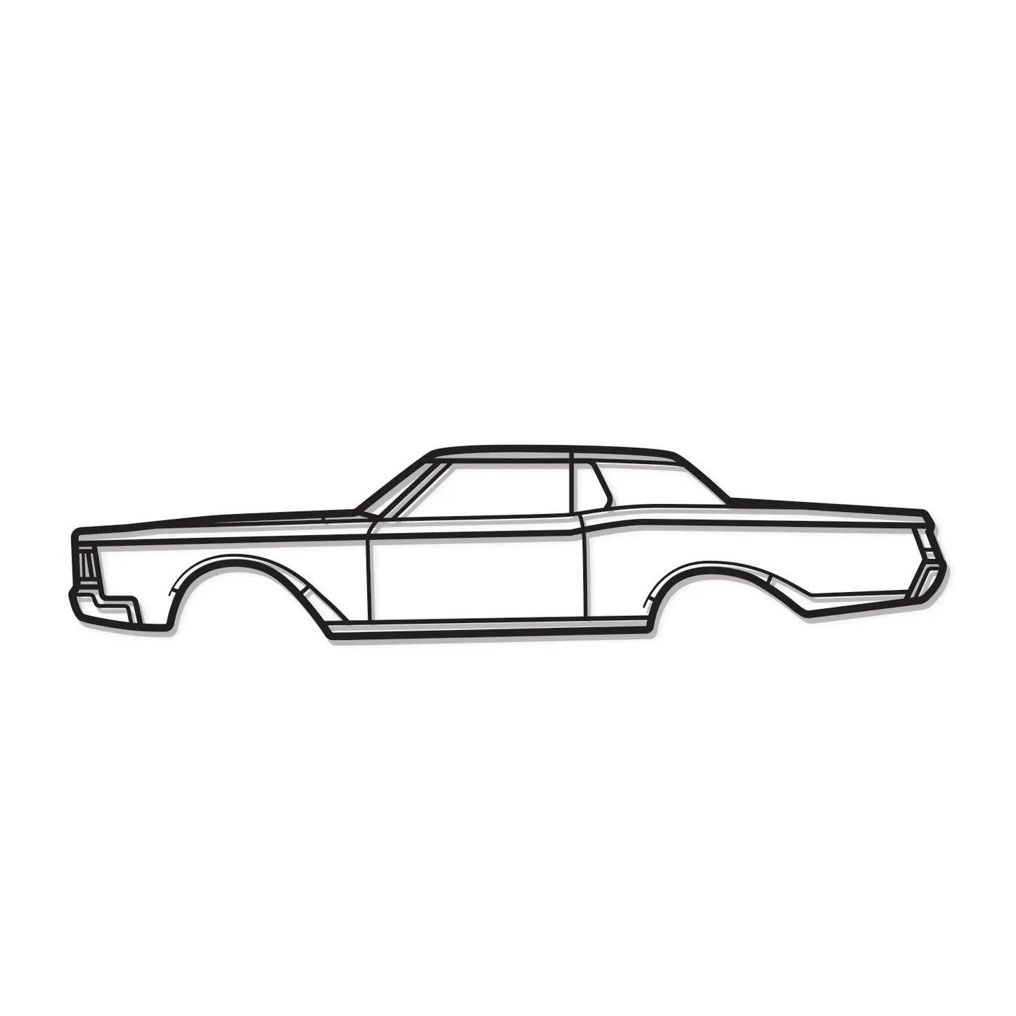 1968 Mark III metal car wall art MT0109 Modello Turbo black outline silhouette on Tampa Home & Garden Store