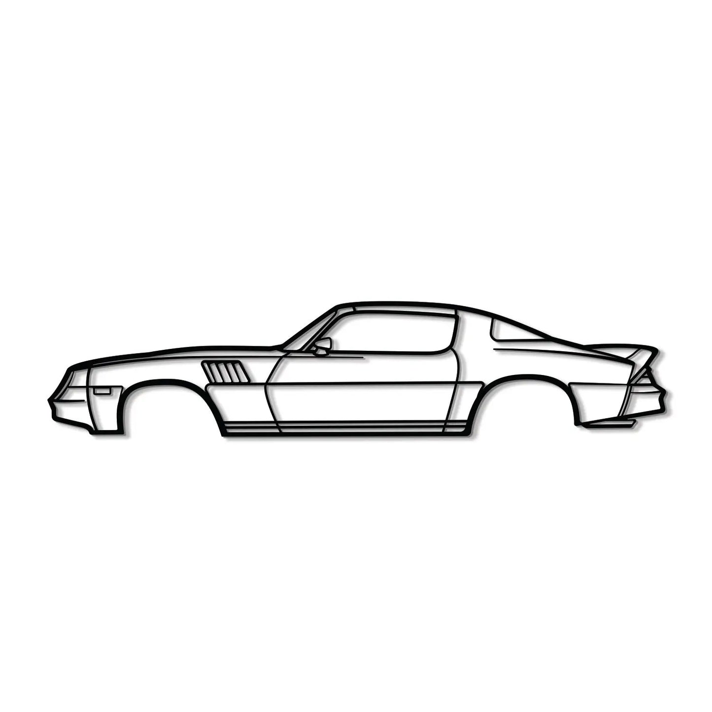 1978 Camaro Z28 metal car wall art by Modello Turbo on Tampa Home & Garden Store