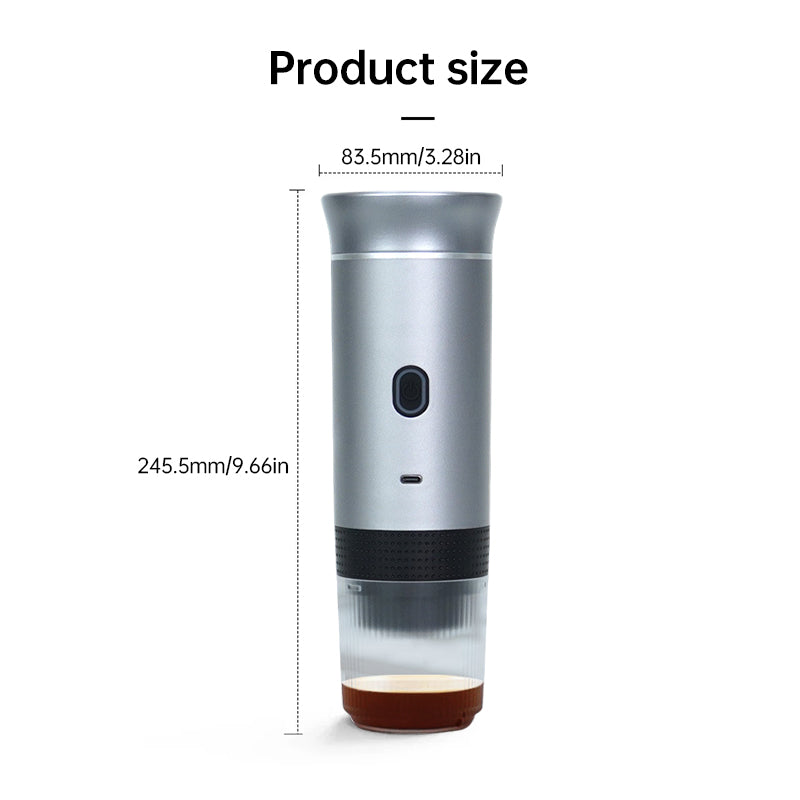 2025 Upgraded 3-in-1 Cordless Coffee Maker - 20Bar Portable for Car/Camping/Home, Capsule/Powder, USB Fast Heat - Tampa Home & Garden Store