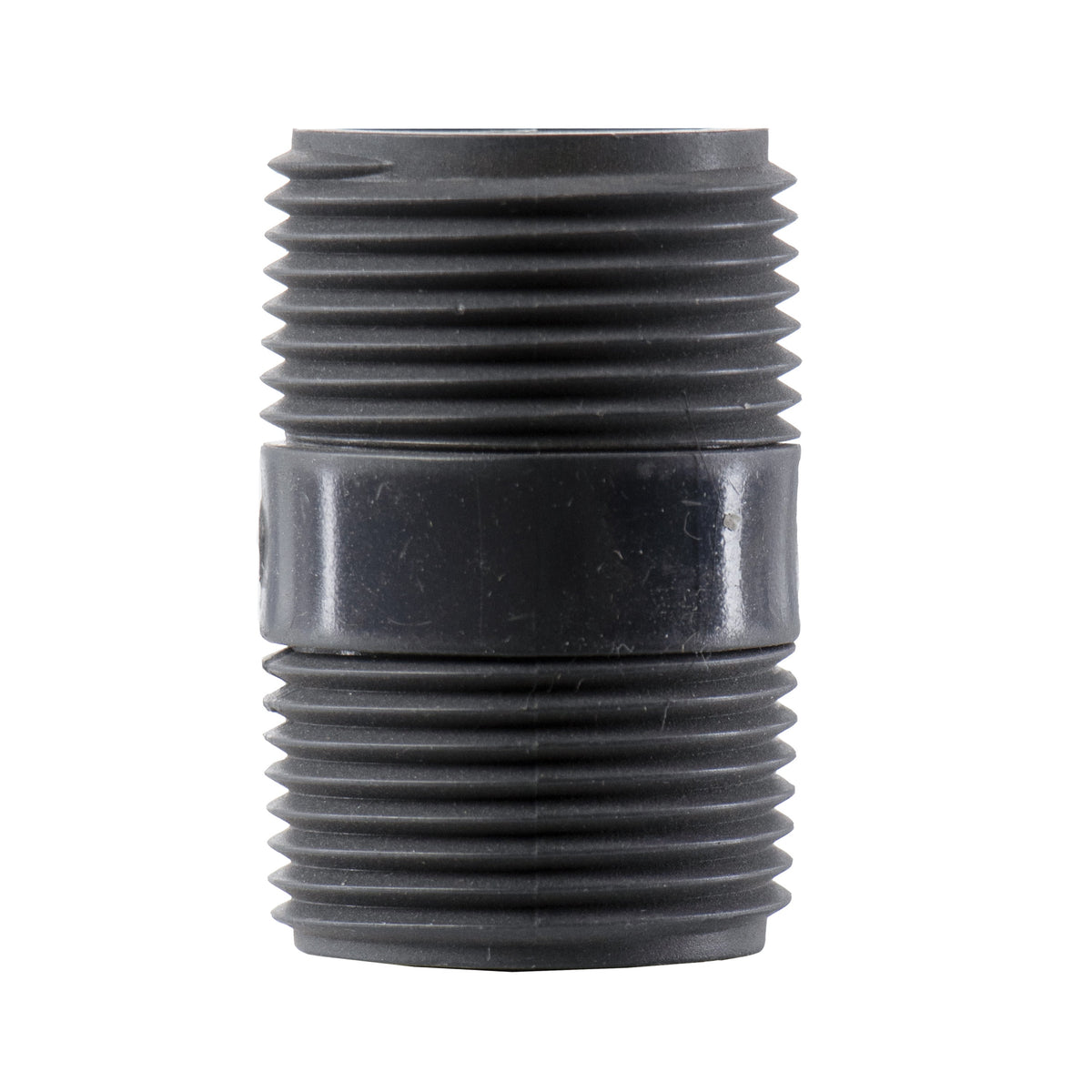 Orbit Irrigation 1 in MPT x Close PVC Riser black PVC threaded fitting on Tampa Home & Garden Store