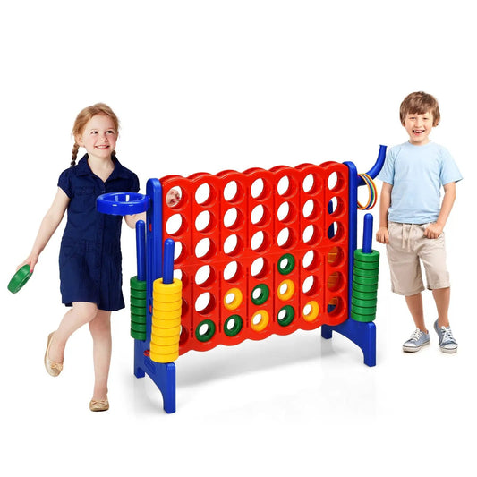 2.5 ft 4-to-Score Giant Connect Four game set red frame with green discs DirectDeals on Tampa Home & Garden Store