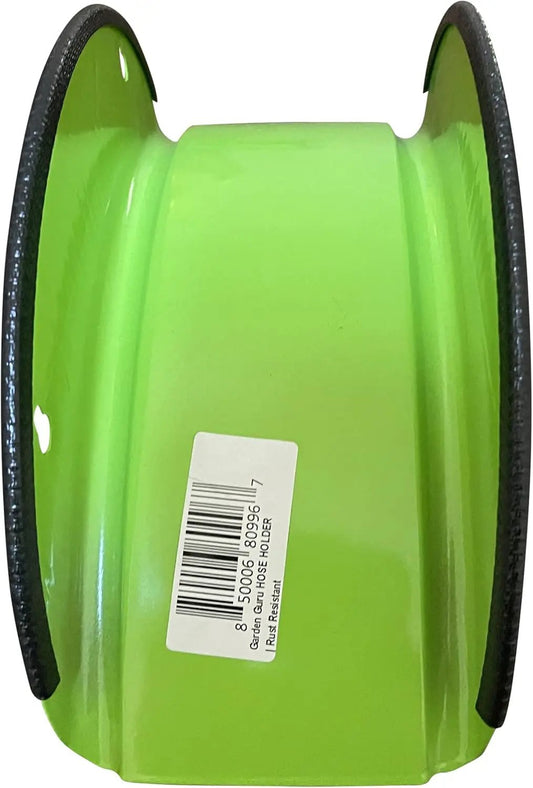 Garden Guru steel hose holder reel, lime green, manual crank for 100 ft garden hose storage on Tampa Home & Garden Store