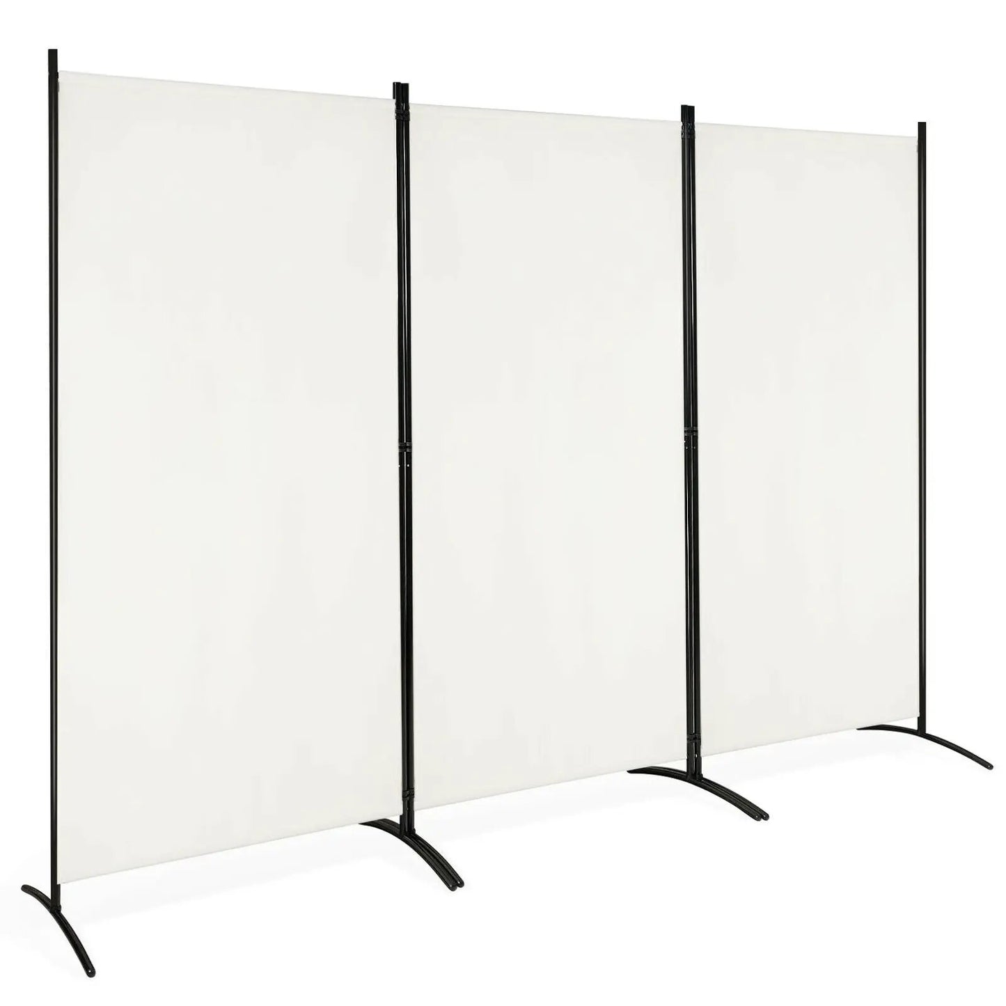 3-Panel Room Divider Folding Privacy Partition Screen for Office Room-Black - Tampa Home & Garden Store