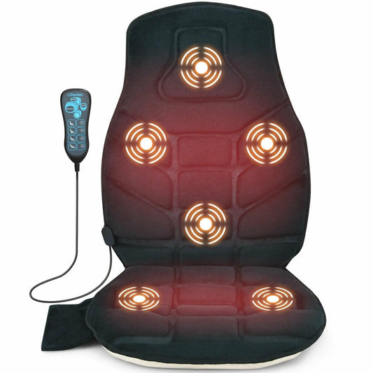 DirectDeals black seat cushion massager with heat and six motors, remote control on Tampa Home & Garden Store