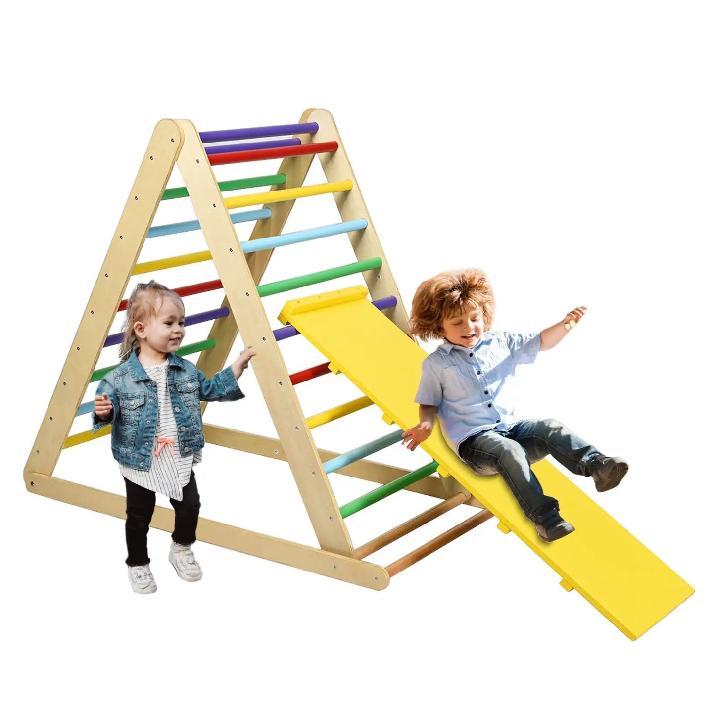 Foldable Wooden Climbing Triangle Indoor Home Climber Ladder - Tampa Home & Garden Store