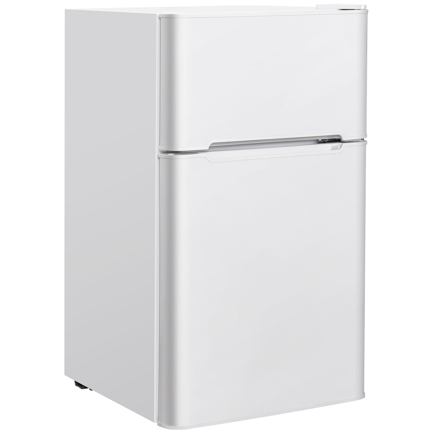 3.2 cu. ft Mini Fridge Black, with Freezer & Reversible Door