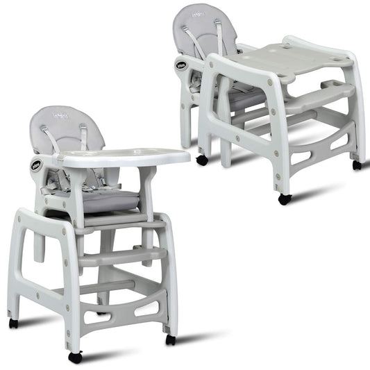 3-in-1 Baby High Chair with Lockable Universal Wheels - Tampa Home & Garden Store