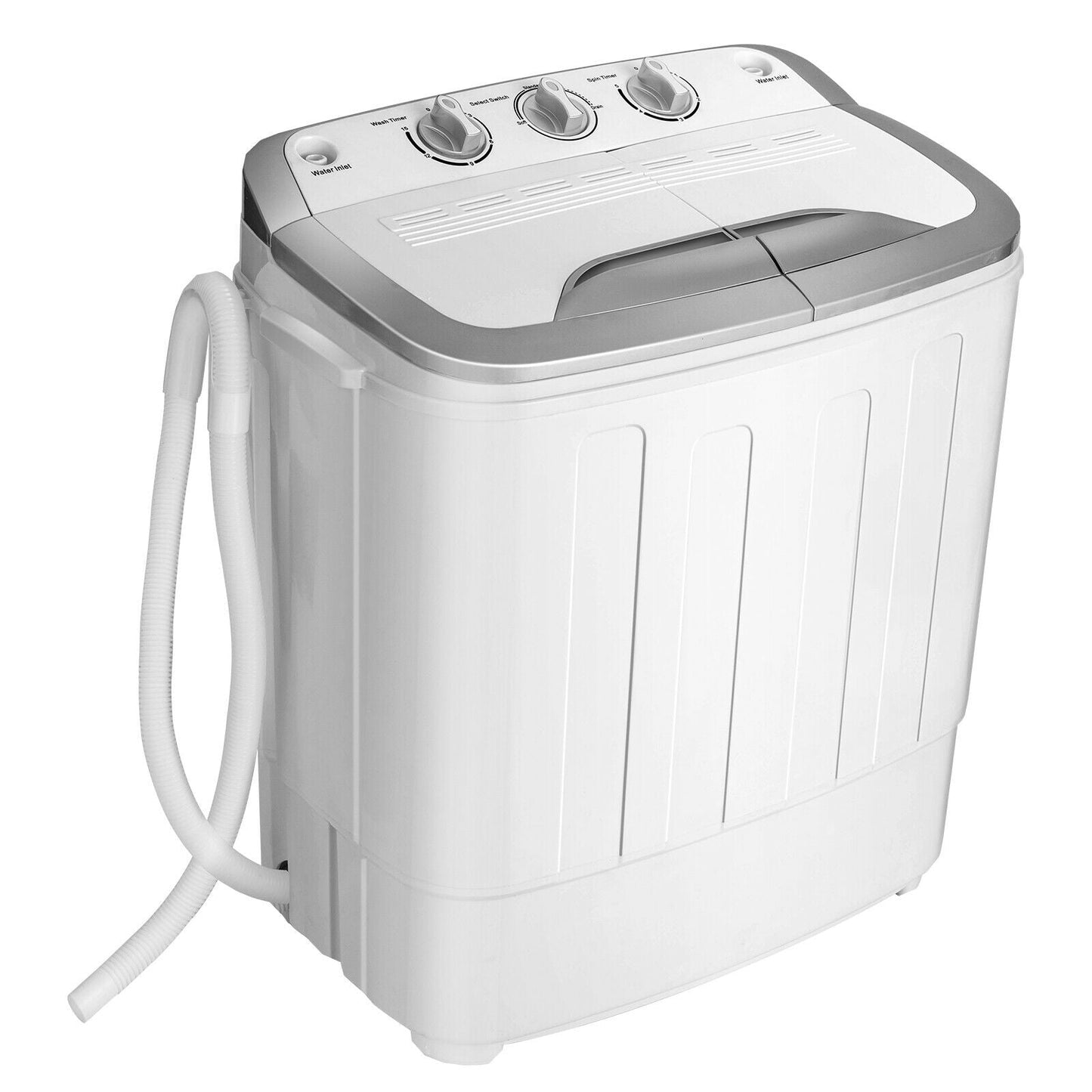 8 Lbs Compact Mini Twin Tub Washing Spiner Machine for Home and Apartment - Tampa Home & Garden Store