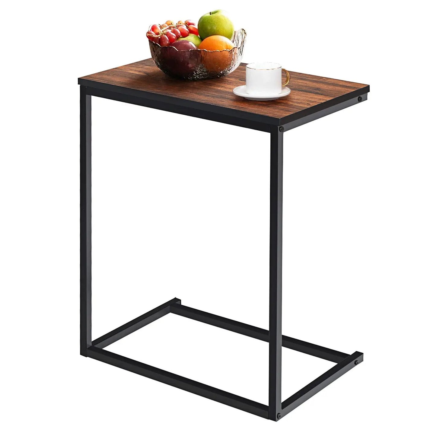 26 inch beside sofa laptop end stand desk with wood top and black metal frame DirectDeals on Tampa Home & Garden Store