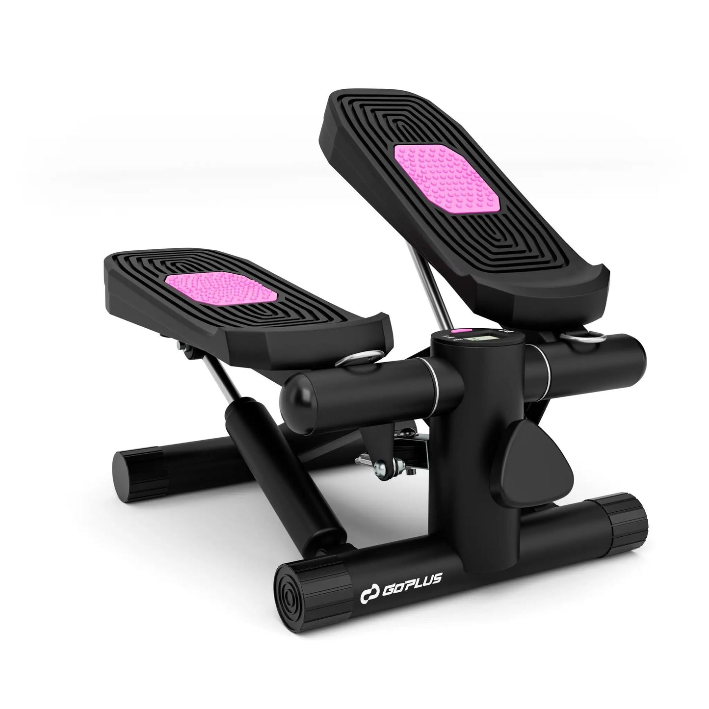 Mini stepper by GoPlus with pink textured foot pedals for home use on Tampa Home & Garden Store