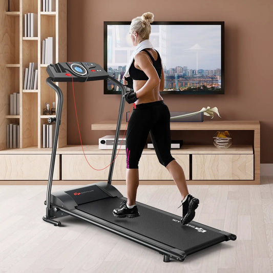 1.0 HP Electric Mobile Power Foldable Treadmill with Operation Display for Home - Tampa Home & Garden Store