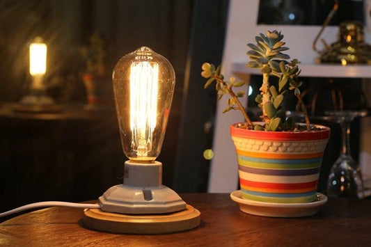 1pc Retro Lamp Edison Bulb amber glass dimmable vintage filament light by Stevvex on Tampa Home & Garden Store
