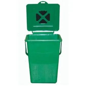 2.4 Gallon Kitchen Compost Bin by HomePacific, green plastic with lid on Tampa Home & Garden Store