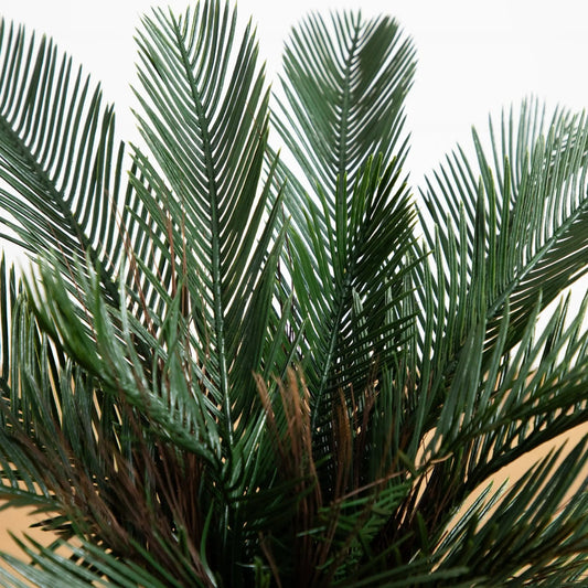 Cycas artificial tree with dark green fronds UV resistant indoor outdoor Nearly Natural on Tampa Home & Garden Store