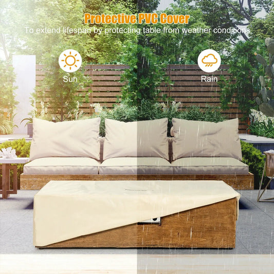 2 Piece Outdoor Propane Fire Pit Table Set - Tampa Home & Garden Store