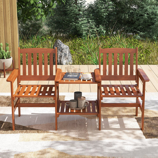 2-Seater Outdoor Patio Furniture Set with 1.57 Inch Umbrella Hole - Tampa Home & Garden Store