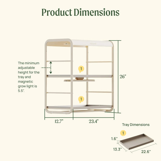 2 Tier Tabletop Grow Light Garden - Tampa Home & Garden Store
