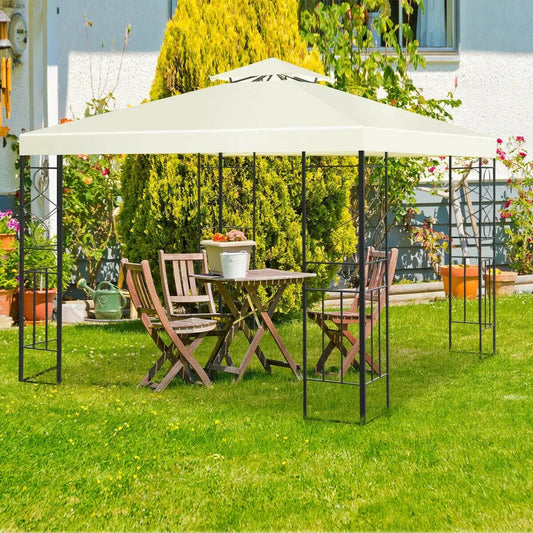 2 Tiers 10 x 10 Feet Patio Gazebo Canopy Tent - Tampa Home & Garden Store