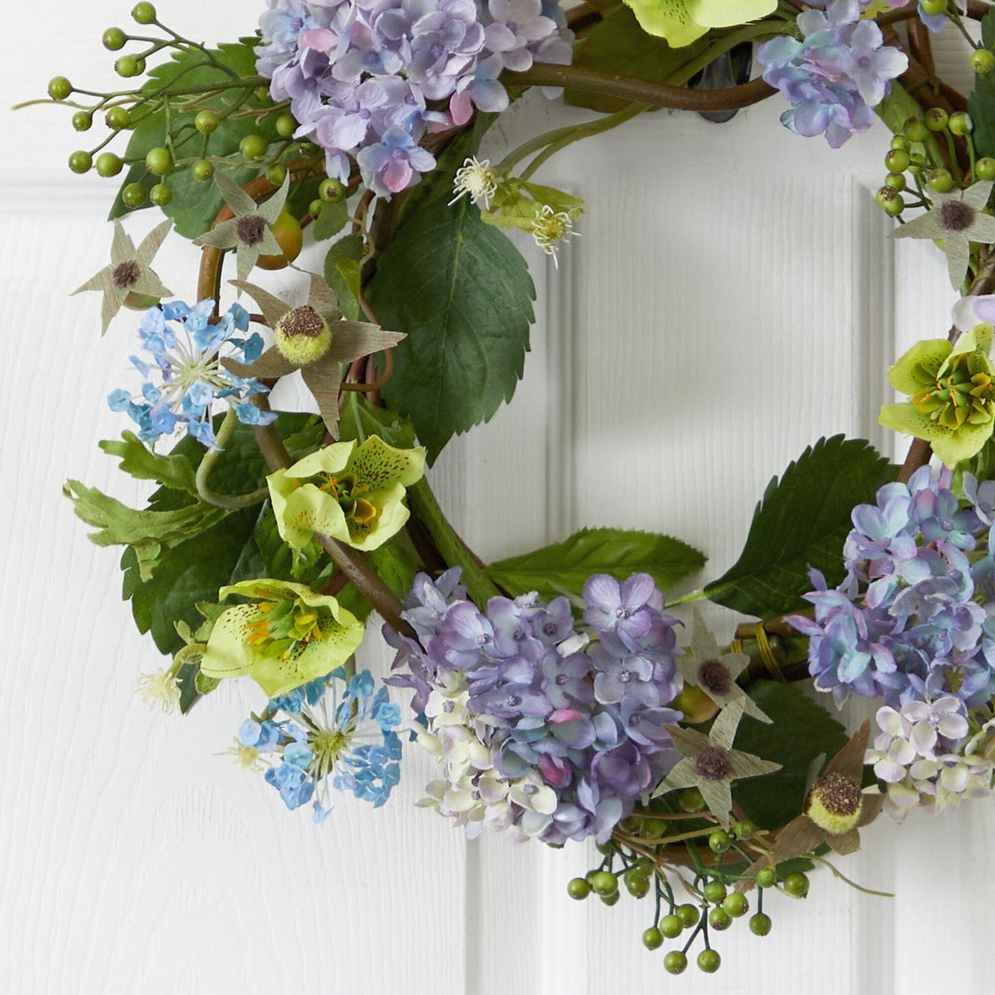 20" Hydrangea Wreath - Tampa Home & Garden Store