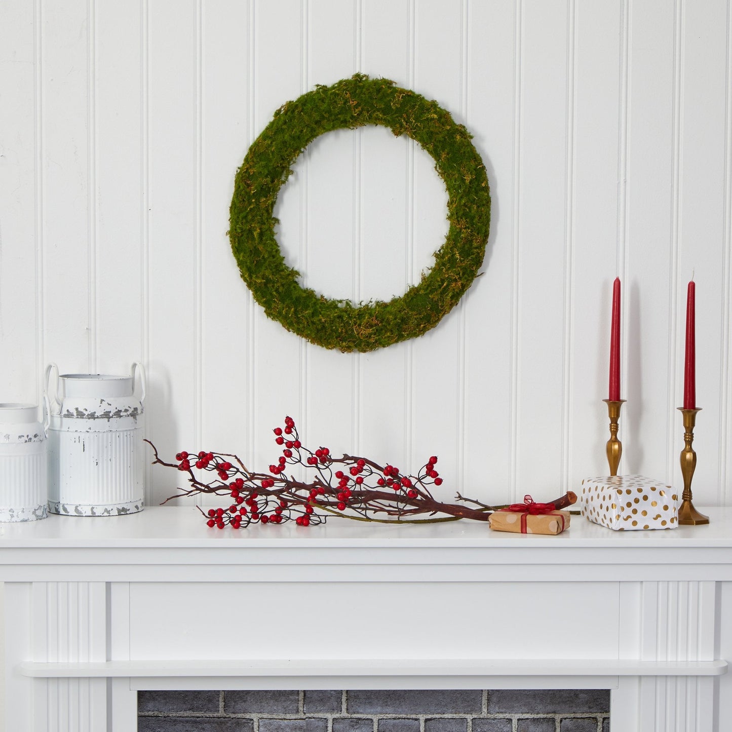 20” Moss Artificial Wreath - Tampa Home & Garden Store