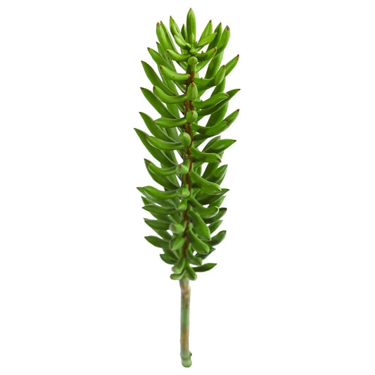 Succulent spray artificial plant set of 6, 20-inch stems, bright green on Tampa Home & Garden Store