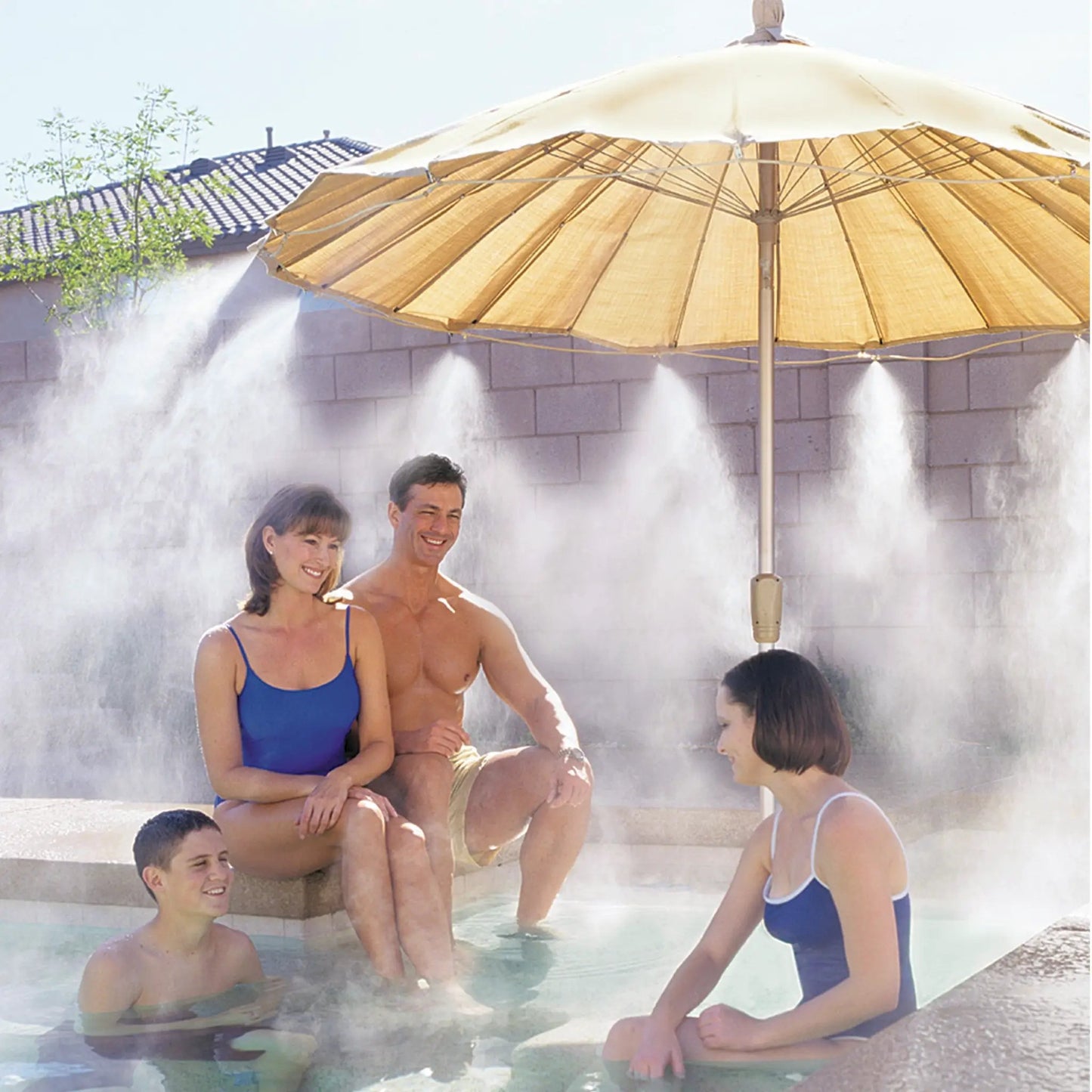 Preassembled Outdoor Mist Kit 12 ft Orbit Irrigation for poolside mist cooling on Tampa Home & Garden Store