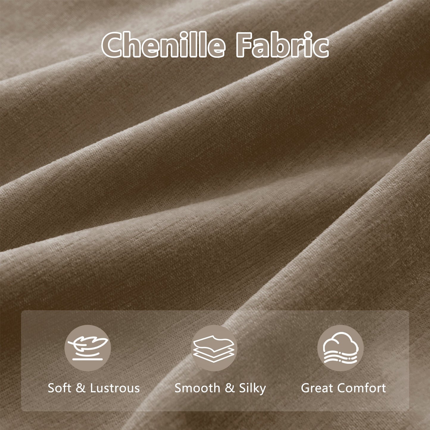 Sophisticated Chenille Cloud Three Seater Sofa