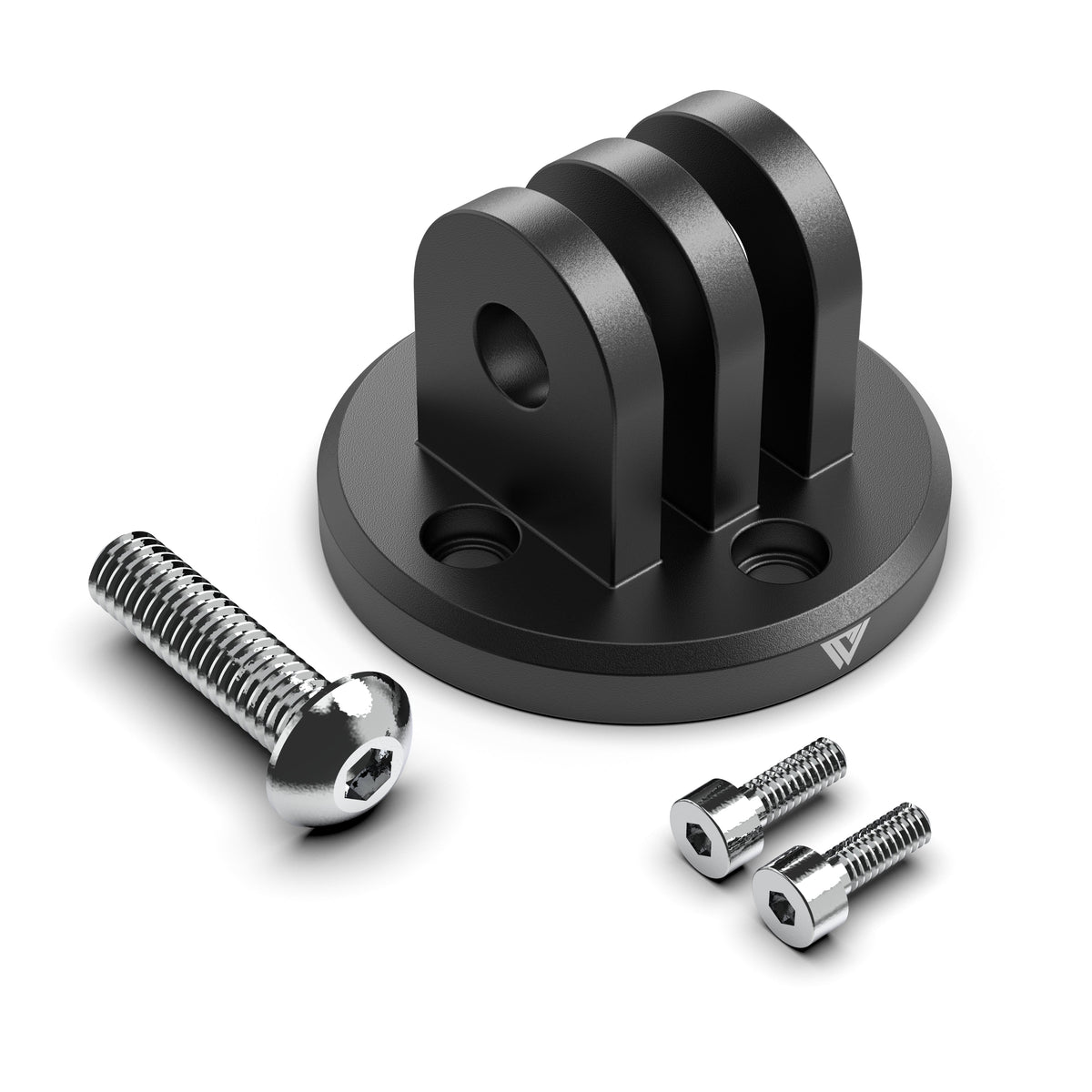 GoPro Mount by KOM Cycling base with triple vertical slots and metal screws on Tampa Home & Garden Store