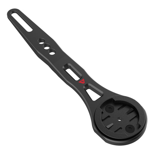 Integrated handlebar mount KOM Cycling, dark gray metal with slot and holes, logo visible on Tampa Home & Garden Store