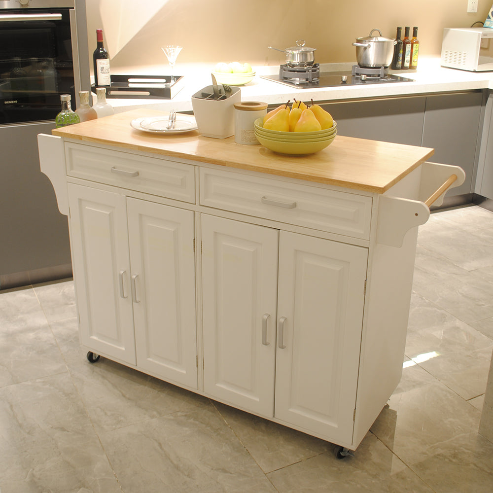 Heavy Mobile Kitchen Island and Storage Cart