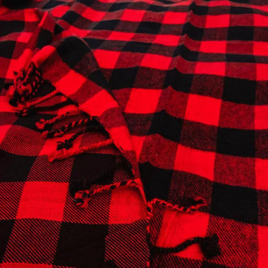 Red Buffalo Throw - Tampa Home & Garden Store