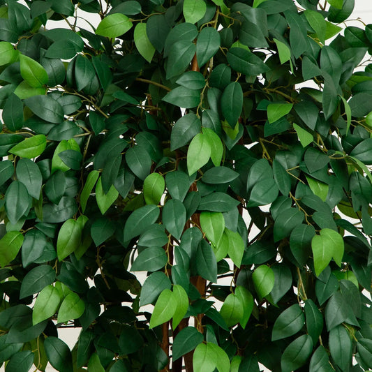 7 ft Sakaki Silk Tree by Nearly Natural with dense green leaves on Tampa Home & Garden Store