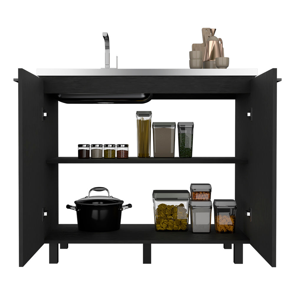 Burwood Utility Sink Cabinet and Two Shelves