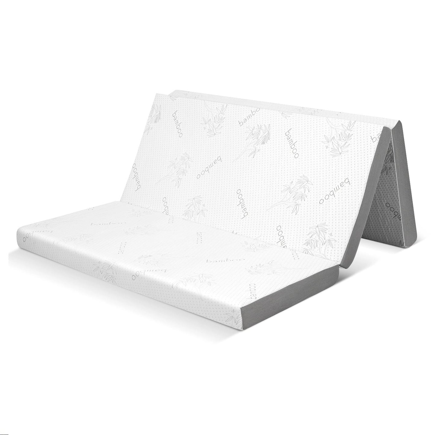 Colchón de espuma viscoelástica con gel frío, plegable en tres partes, de 4 pulgadas - Twin XL