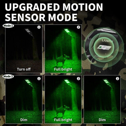 Outdoor hunting solar light Langy Solar Lights, green hogs/deer fish light, 15,000 lumens on Tampa Home & Garden Store