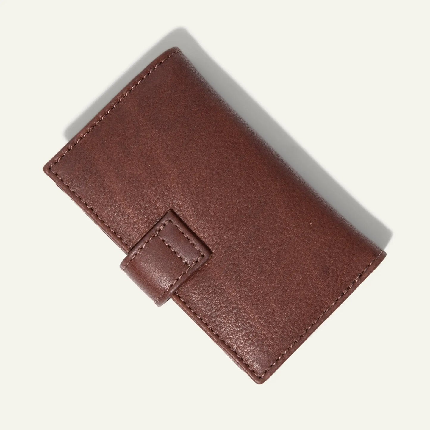 Signature Women's Cardholder Wallet by Will Leather Goods in brown leather with neat stitching on Tampa Home & Garden Store
