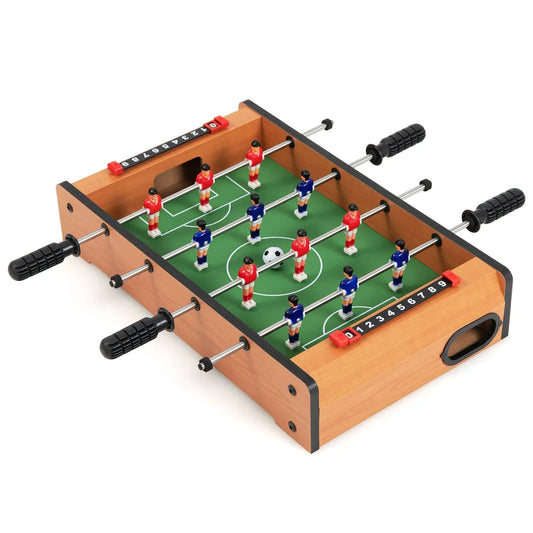 20 inch indoor foosball table with red and blue players on green field and chrome rods on Tampa Home & Garden Store