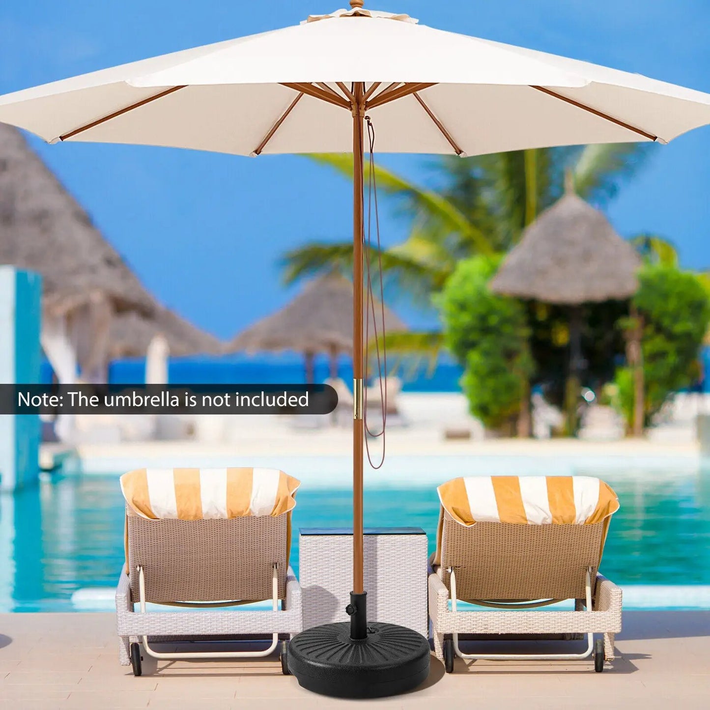 20 Inch Fillable Heavy-Duty Round Umbrella Base Stand - Tampa Home & Garden Store