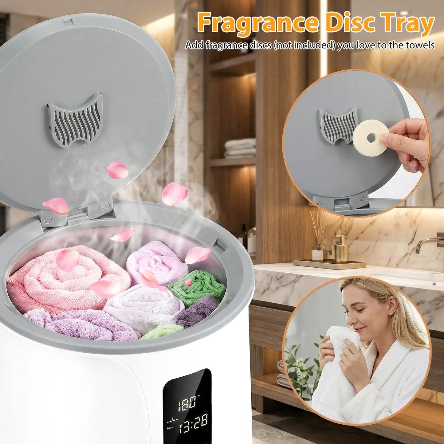 20L Blanket Towel Warmer for Bathroom white finish with 3 heat levels DirectDeals on Tampa Home & Garden Store