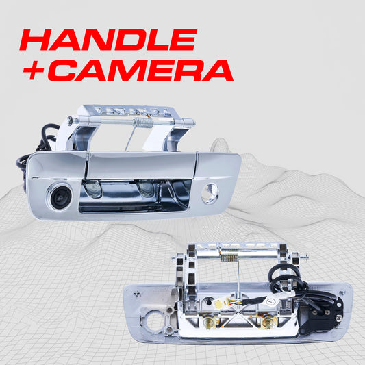 Chrome tailgate handle with backup camera for Dodge Ram 09-18 by Master Tailgaters on Tampa Home & Garden Store