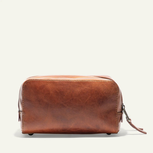 William Collection Travel Kit in Italian Leather by Will Leather Goods, brown leather bag on Tampa Home & Garden Store