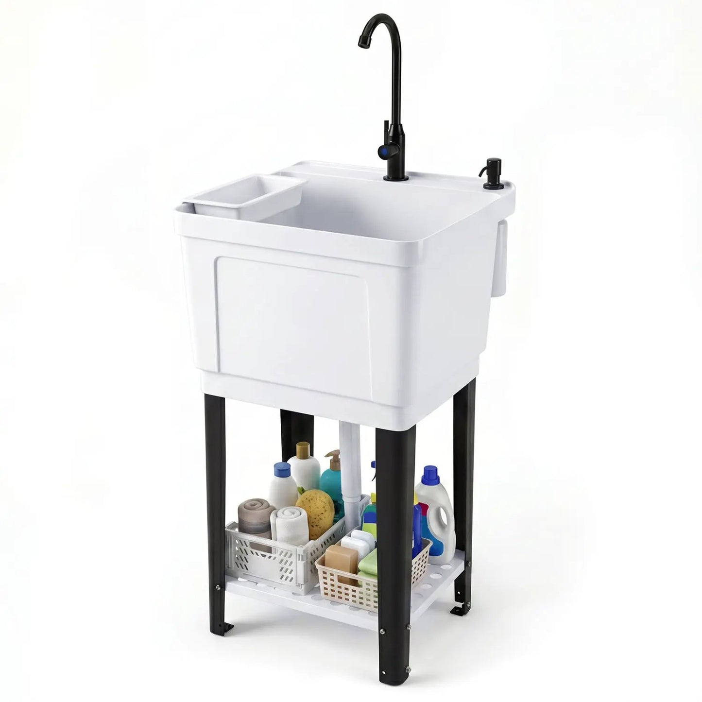 14.5 Gal Utility Sink with Rotating Faucet